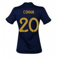 Frankrike Kingsley Coman #20 Fotballklær Hjemmedrakt Dame VM 2022 Kortermet
